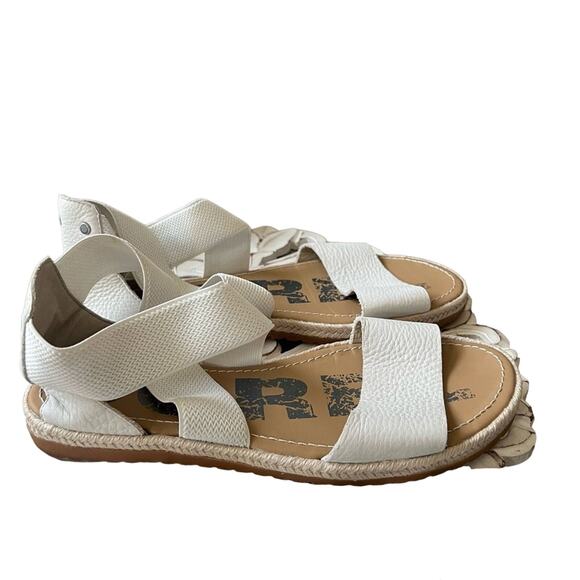 Sorel Shoes - Sorel White Leather Sandals Shoes Women’s 9 NEW